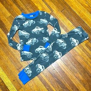 Mini Boden Boys Monster Truck Two-Piece Pajamas, 9 Yrs